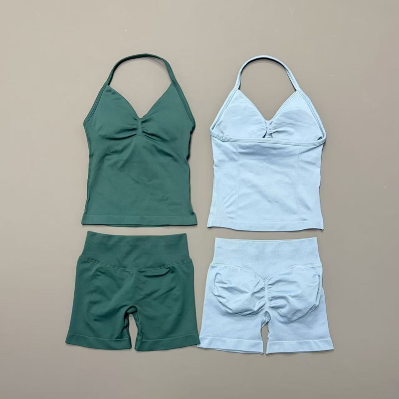 Yoga Fitness Top - 2 Piece Gym Set Women Seamless
