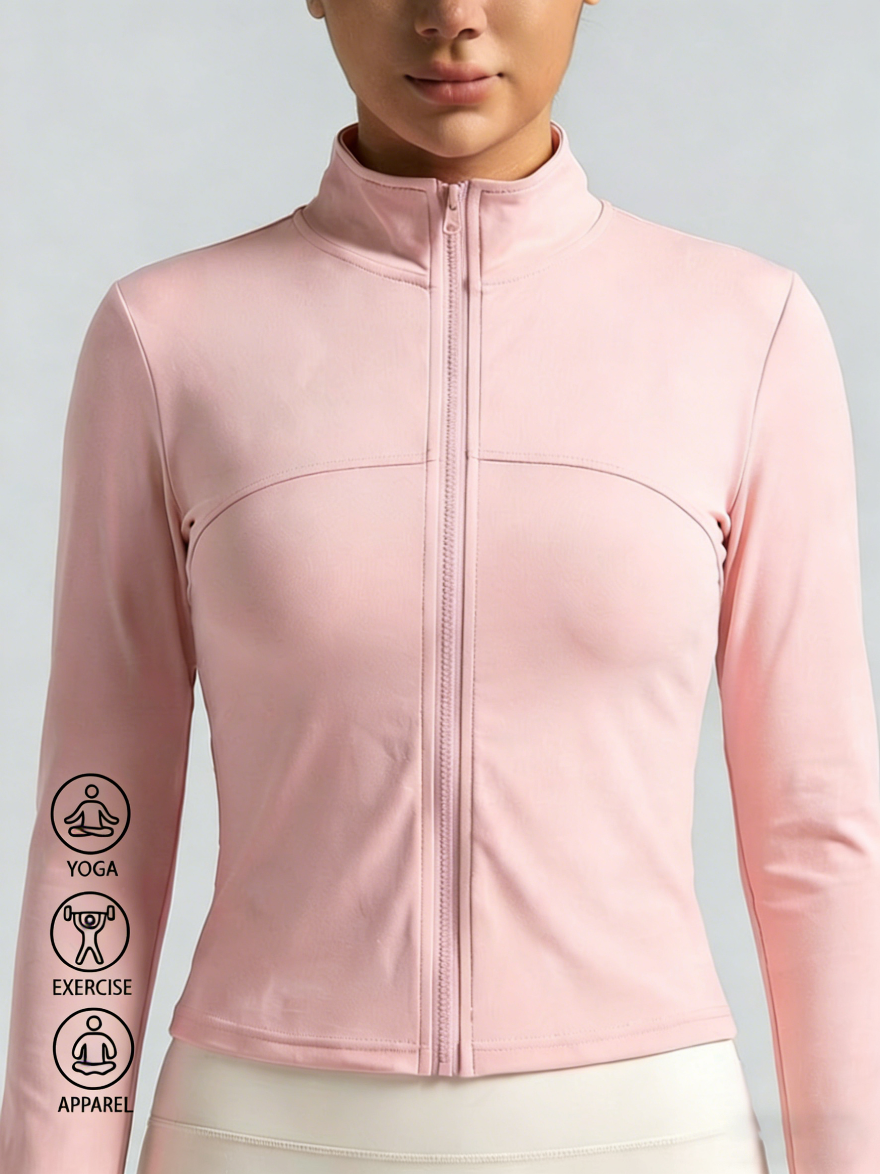 Yoga In Fitness - New Women Light pink Yoga Coat