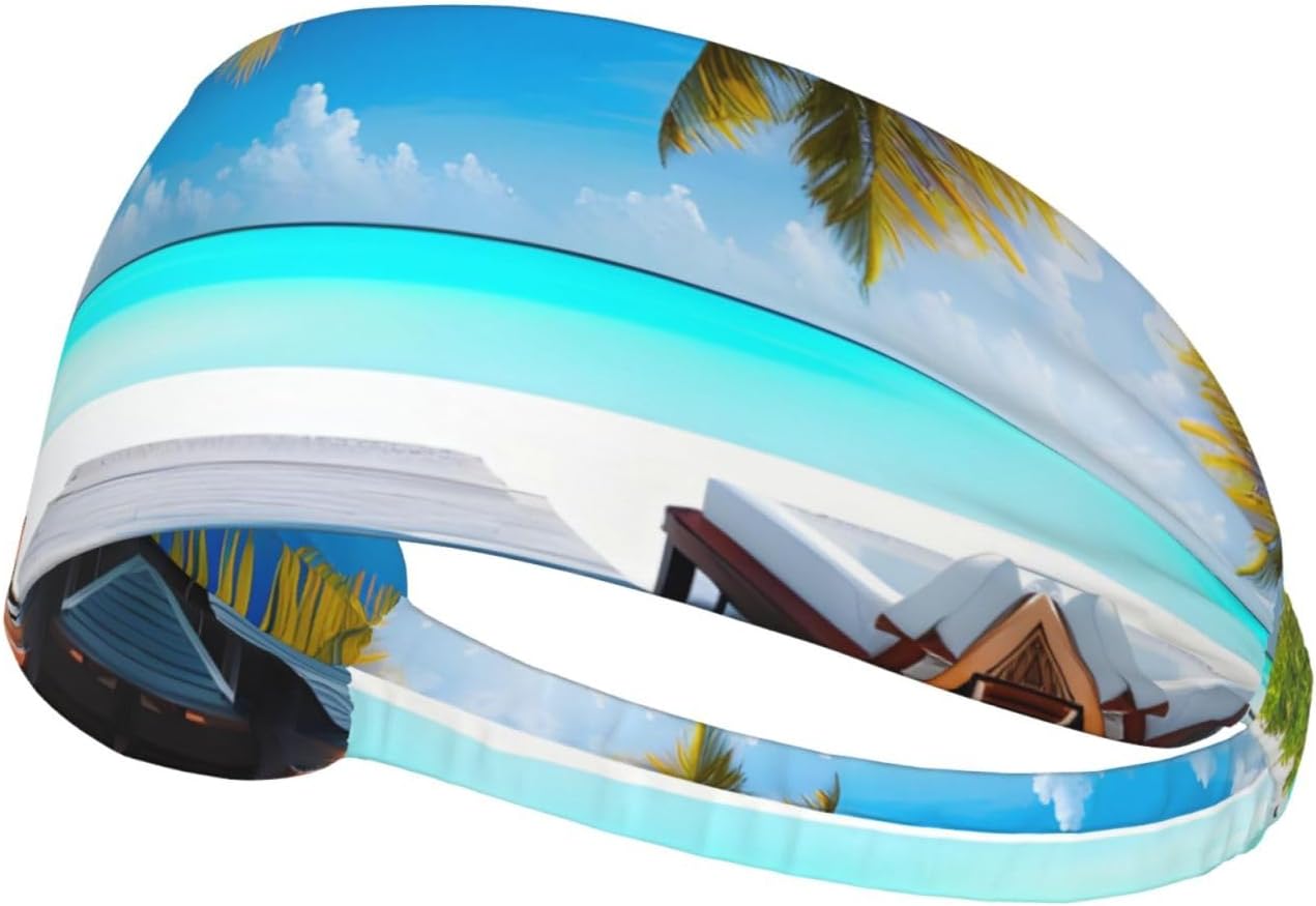 Yoga Fitness Holiday - Maldives Holidays Elastic Exercise Headband, Fitness