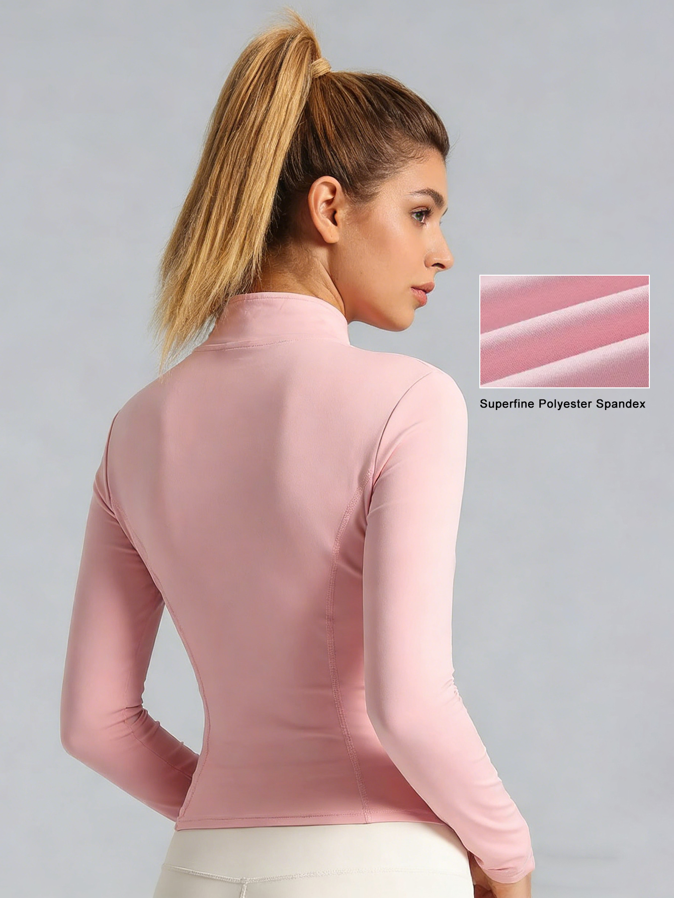 New Women Light pink Yoga Coat - Yoga In Fitness avis et prix