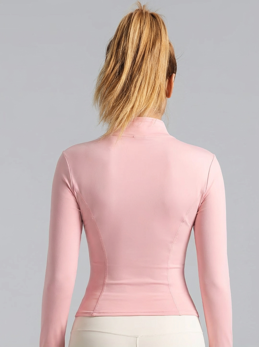 New Women Light pink Yoga Coat - Yoga In Fitness avis et prix