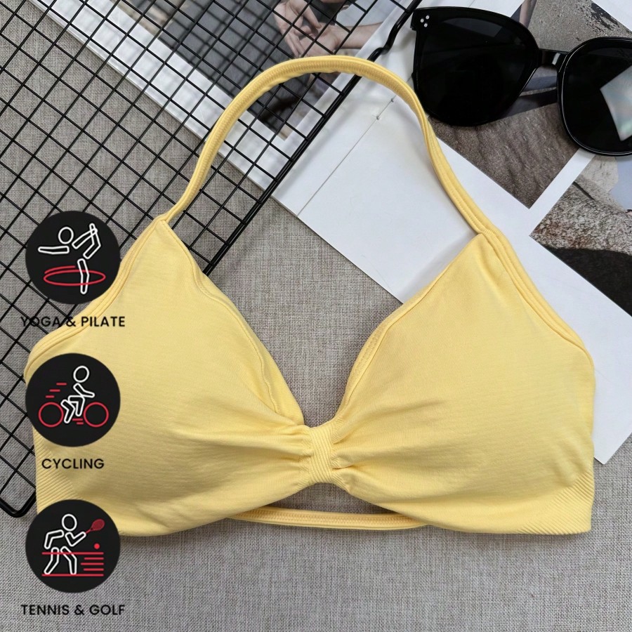 Women Elegant Backless Spaghet - Yoga Fitness Top avis et prix