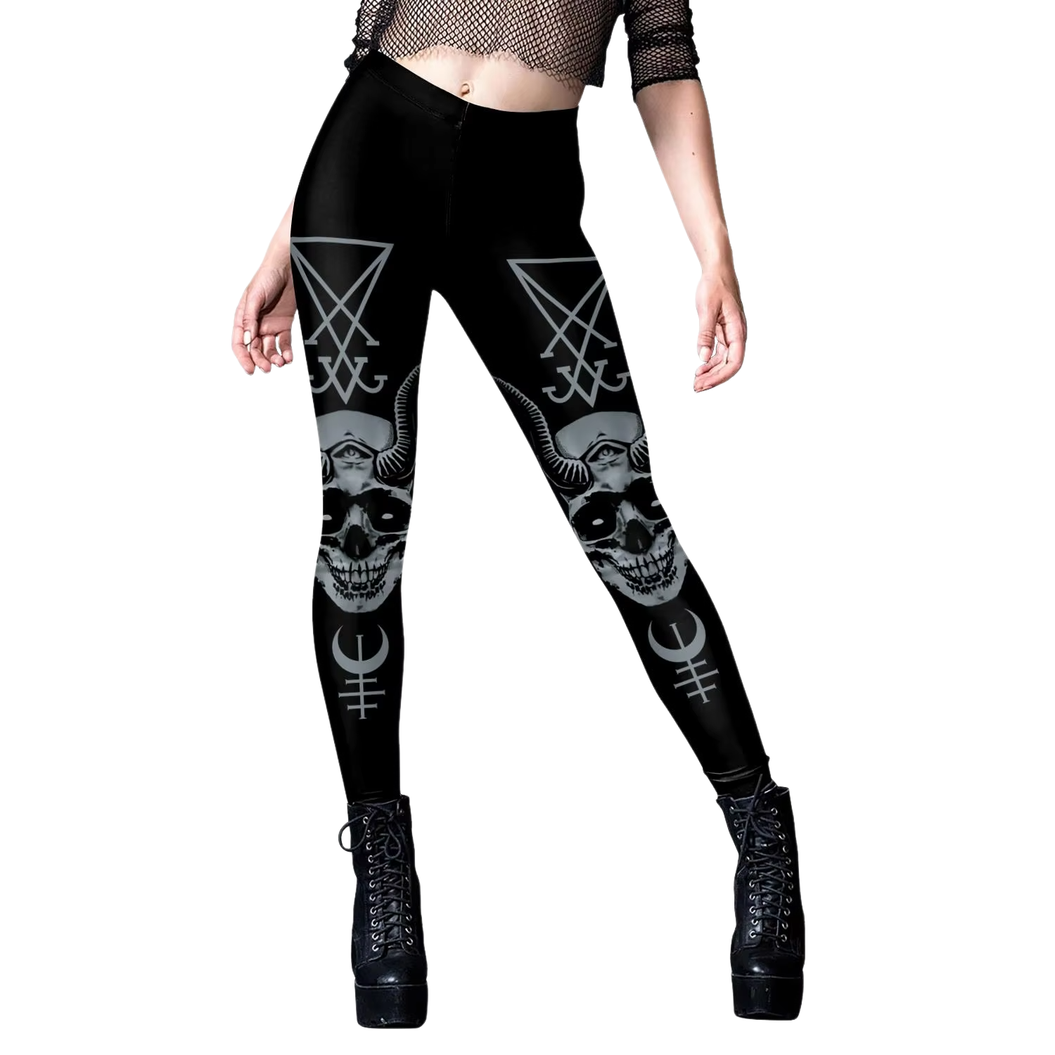 Gothic Women Leggings Sexy Mid - Yoga Fitness Holiday avis et prix