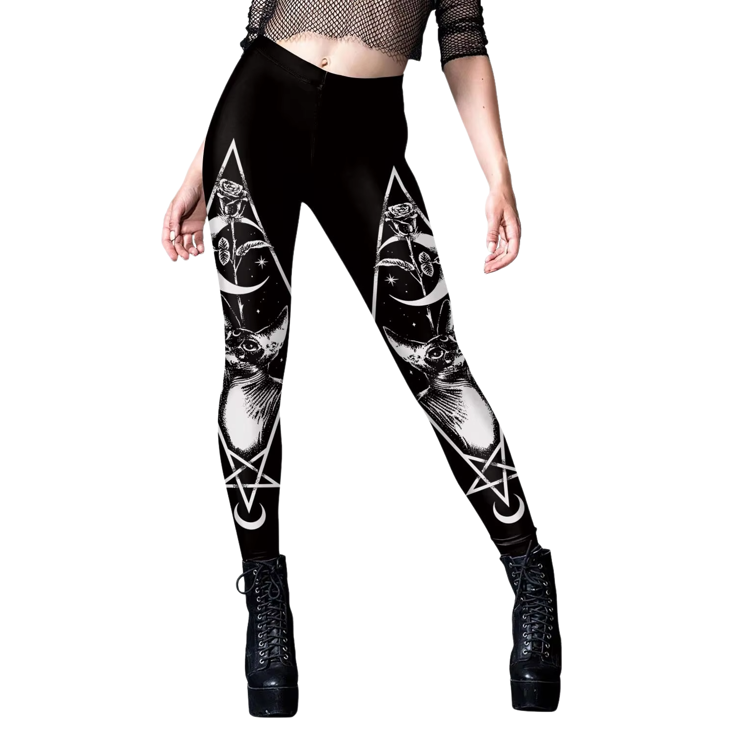 Gothic Women Leggings Sexy Mid - Yoga Fitness Holiday avis et prix
