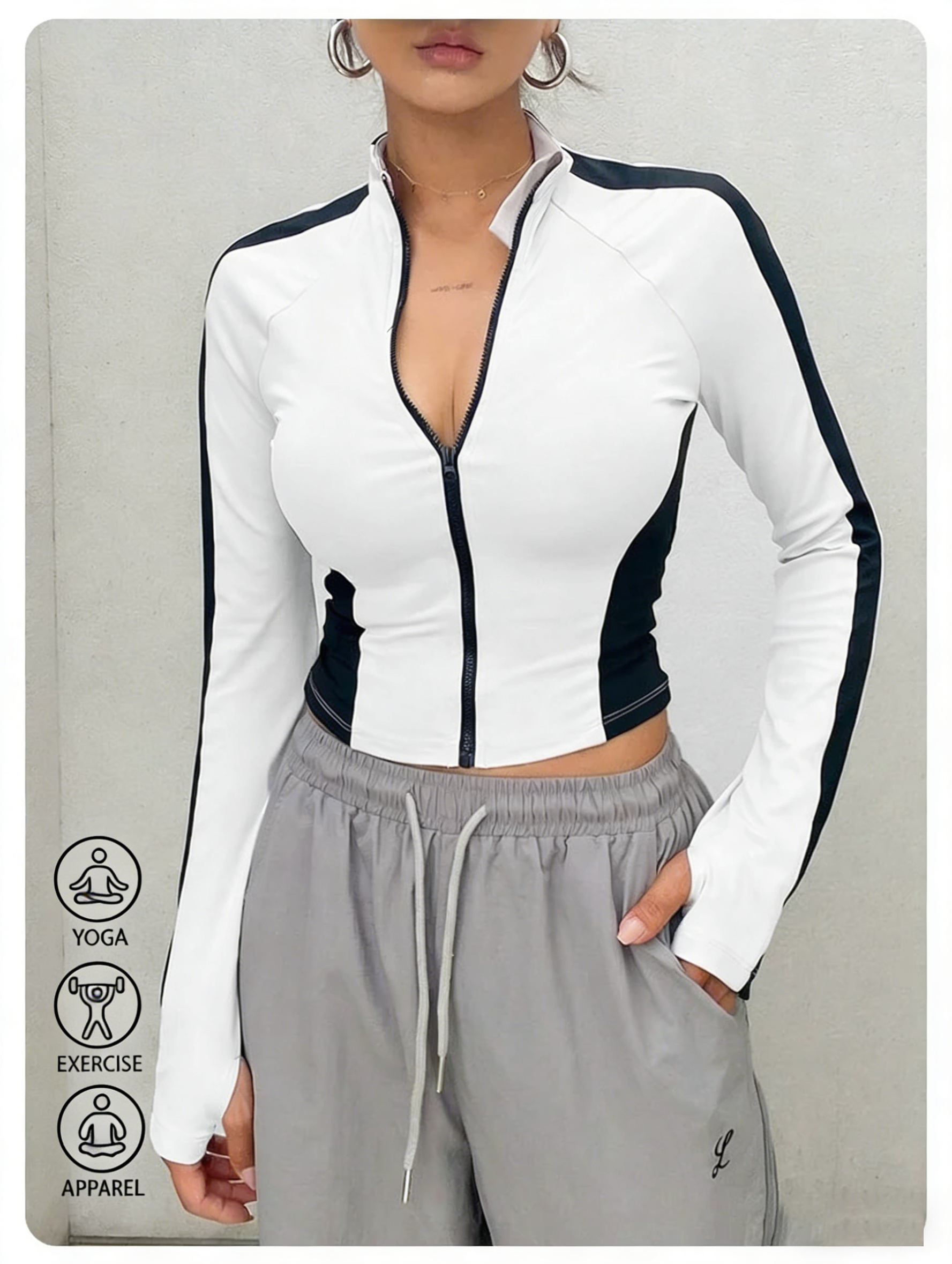 Yoga Clothes Stand Up Collar J - Yoga In Fitness avis et prix