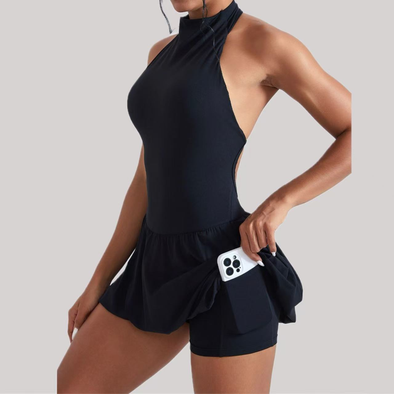 Ningyu High Neck Golf Tennis D - Yoga Fitness Dress avis et prix