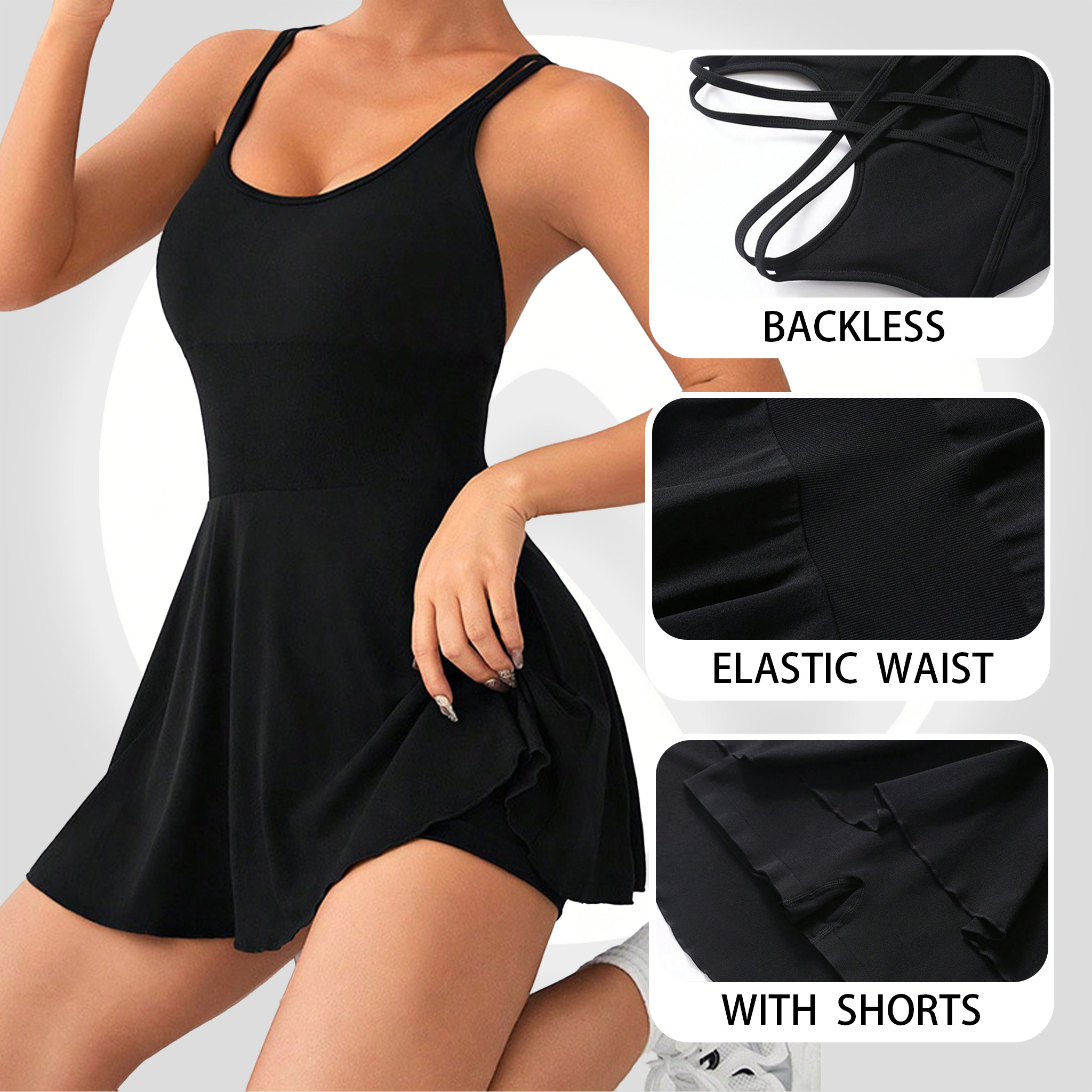 Women Yoga Dress Tennis Skirt  - Yoga Fitness Dress avis et prix