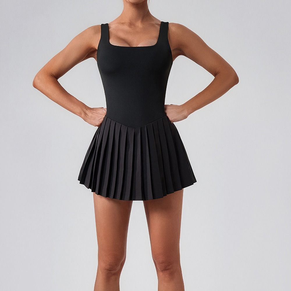 Hollow Out Women Tennis Dress  - Yoga Fitness Dress avis et prix